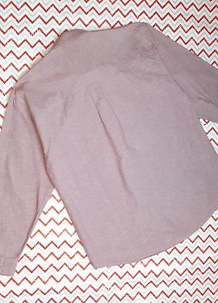 😉1+1=3 базовая нежно-розовая мужская рубашка qrenorille, размер 44 - 462 фото