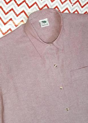 😉1+1=3 базовая нежно-розовая мужская рубашка qrenorille, размер 44 - 463 фото