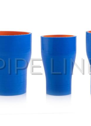 Патрубок силіконовий з переходом l 100 d 45*60