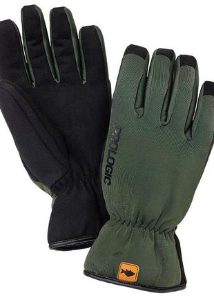 Перчатки prologic softshell liner l green/black