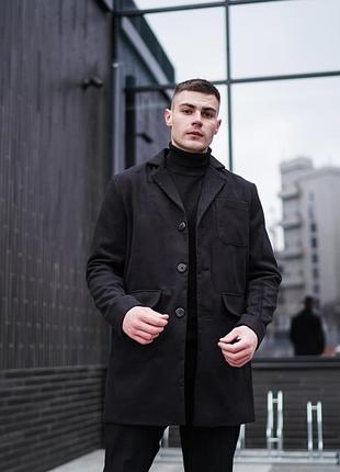 Пальто фрідом чорне н5098