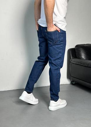 Мужские джинсы мом темно синие2 фото