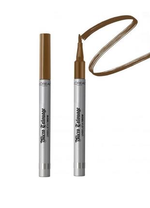 Фломастер для бровей l'oreal paris unbelieva brow с эффектом микроблейдинга 104 1 г