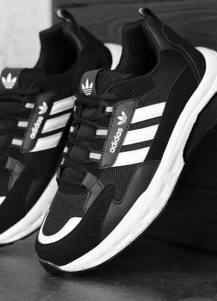 Кроссовки adidas edition черно-белые3 фото