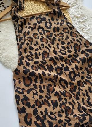 Комбинезон шортами вельветовый леопардовый2 фото