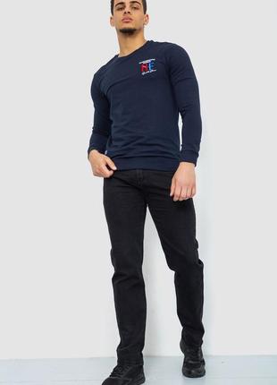 Класичні базові чорні чоловічі джинси прямого крою прямі чоловічі джинси однотонні3 фото