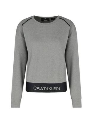 Сірий жіночий світшот calvin klein розмір m свитшот кофта