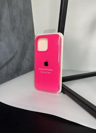 Чохол накладка бампер на айфон iphone silicone case 15 pro max