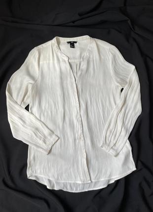 Блузка сорочка біла в стилі old money