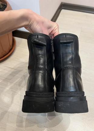 Шкіряні черевики tamaris intertop чорні шкіра черные кожаные ботинки сапоги кожа3 фото