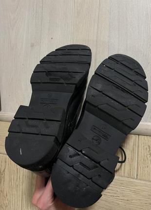 Шкіряні черевики tamaris intertop чорні шкіра черные кожаные ботинки сапоги кожа8 фото