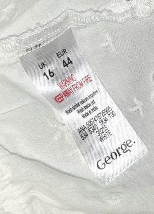1+1=3 нежная белая натуральная блуза блузка из хлопка george, размер 50 - 528 фото