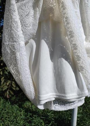 Красиве ажурне біле плаття fb sister8 фото