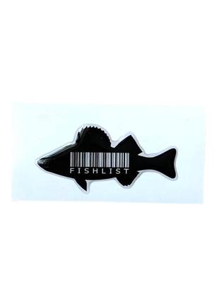 Наклейка риба окунь на авто/мото наклейка рибалка 3d наклейки риб fishlist1 фото