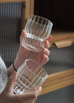 Склянка з скляною соломинкою, стакан4 фото