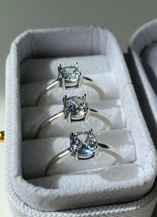 Классическая кольца 💍 с кубическим цирконом