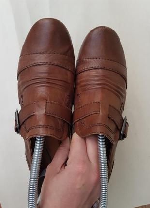 Туфли ботильоны базовые удобные кожаные качественные с пряжкой medicus7 фото