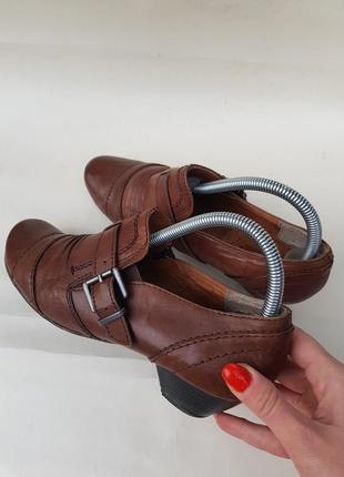 Туфли ботильоны базовые удобные кожаные качественные с пряжкой medicus3 фото