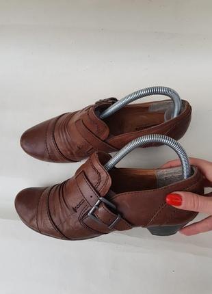 Туфли ботильоны базовые удобные кожаные качественные с пряжкой medicus2 фото