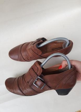 Туфли ботильоны базовые удобные кожаные качественные с пряжкой medicus1 фото