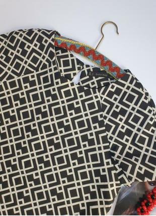 Міні-сукня zara з геометричним принтом4 фото