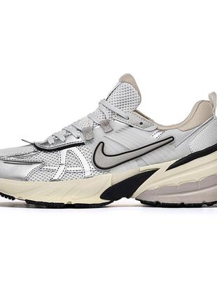 Мужские кроссовки nike runtekk white metalic silver