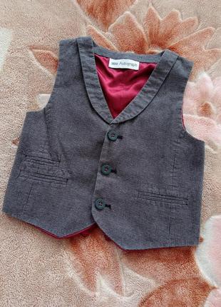 Детская одежда 🩶жакет жилетка на мальчика на 2-3 года, 98 размер #