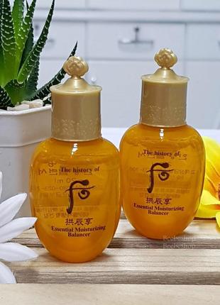 Ультразволожуючий балансуючий тонер the history of whoo essential moisturizing balancer, 20 мл