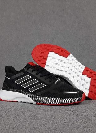 Adidas nova run (black &amp; red)