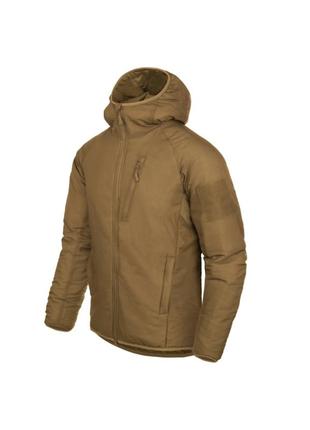 Куртка helikon-tex wolfhound hoodie climashield apex coyote