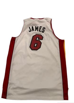 Майка баскетбольна adidas miami heat lebron james 6 vintage