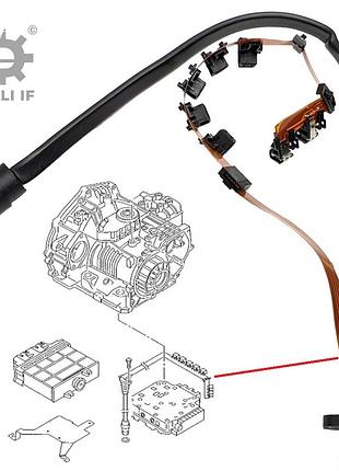 Шлейф стрічка проводів коробки акпп 80 b4 audi 01m 01m927365 01m325283a 01m325039f