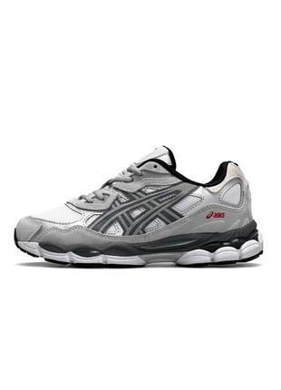 Жіночі кросівки asics gel - nyc white steel gray