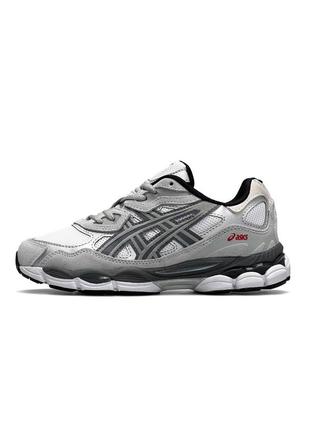 Женские кроссовки  asics gel - nyc white steel gray1 фото