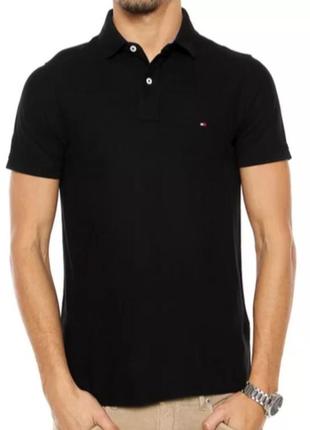 Поло, черного цвета