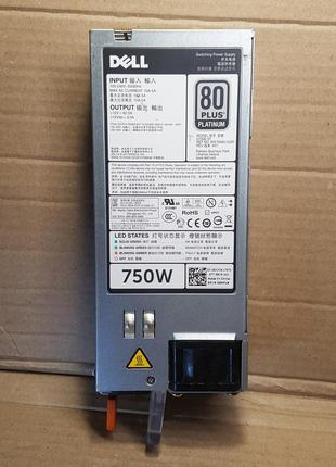 Блок питания для сервера dell psu 750w r520 r620 r720 r720xd r820 t320 t420 t620 (d750-s1)