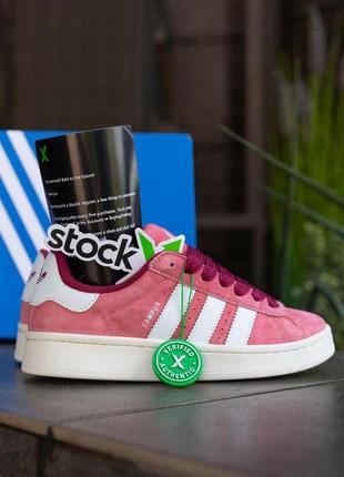 Женские кроссовки adidas campus 00s suede pink strata