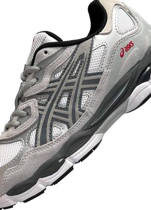 Женские кроссовки  asics gel - nyc white steel gray7 фото