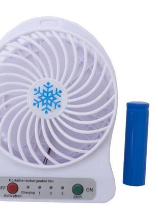 Портативний настільний мінівентилятор home fest portable mini fan xsfs-01 usb білий