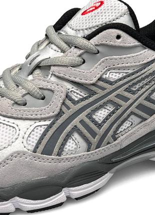 Женские кроссовки  asics gel - nyc white steel gray9 фото