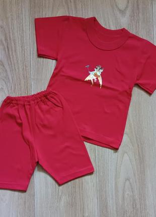 Літній костюм комплект на дівчинку р.98 - 2-3 роки, 34501, футболка + шорти