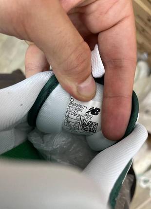 Кросівки new balance 550 white green9 фото