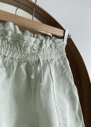 Льняні штани джогери від zara kids на 8-9 років 128 см брюки лен льон2 фото