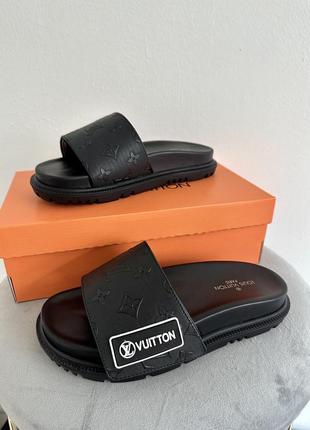 Lv rubber slippers black  lxl003
