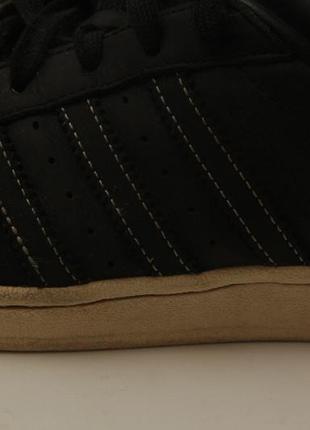 Adidas superstar 80s black nubuck leather trainers 38 рр 23.5 см устілка суперстари3 фото