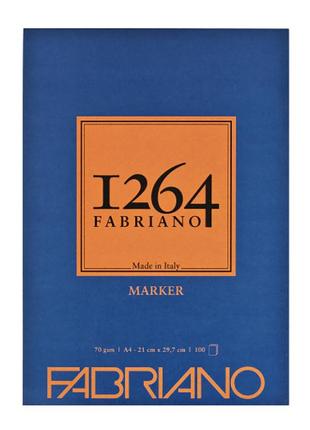 Склейка для маркерів fabriano 1264 a4 (21х29.7см) 70 г/м2 100 аркушів (19100640)