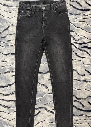 Женские джинсы скинни на высокой посадке denim