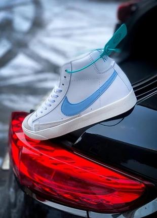 (sale)nike blazer mid  77"  white celestine blue"  kb4014