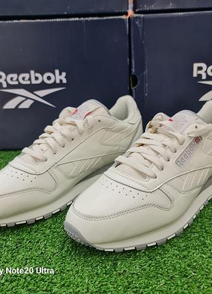 Мужские кроссовки reebok classic classic leather 1983 vintage оригинал кожа gx02811 фото