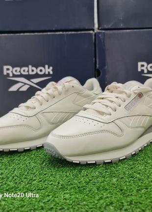 Мужские кроссовки reebok classic classic leather 1983 vintage оригинал кожа gx02813 фото